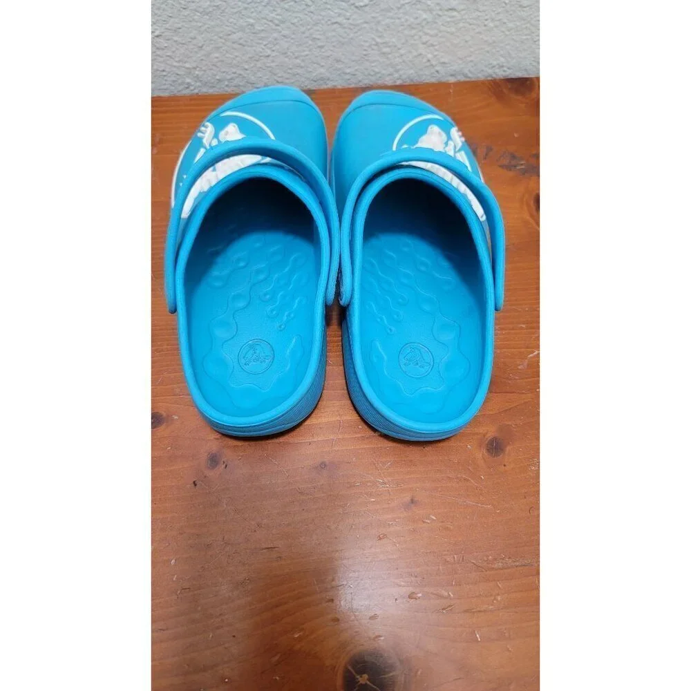 Crocs Youth J3 Aqua Dinosaur‎ Clogs Heel Strap Casual Relax